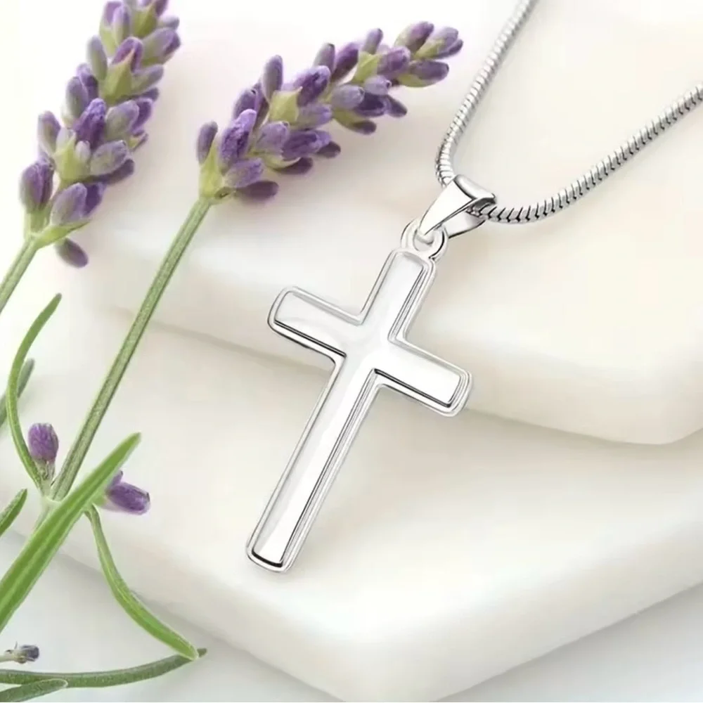 Cross Necklace for step dad father